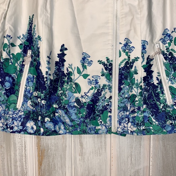 Dennis Basso Blue Floral Print Jacket NWOT - Picture 5 of 6